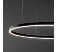 IDEAL LUX Lampada a sospensione Oracle Slim D050 Ø50 cm LED 30W 3000K On-Off Nero