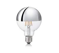 Ideal LUX Lampadina Classic e27 8w Globo d95 Cromo 3000k Lampadina LED