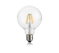 Ideal LUX Lampadina Classic e27 8w Globo d95 trasp 3000k Dim Lampadina LED