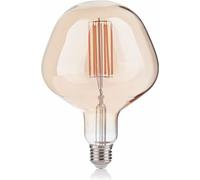 Ideal Lux lampadina led vintage 237374 Apple E27 6W 2200K 400lm 220-240V ambr...