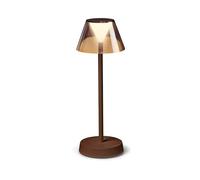 Lampada Da Scrivania-Ufficio Moderna Lolita Metallo Coffee Led 7W 3000K