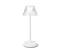 Lampada Da Scrivania-Ufficio Moderna Lolita Metallo Bianco Led 7W 3000K