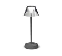Lampada Da Scrivania-Ufficio Moderna Lolita Metallo Grigio Led 7W 3000K [EEK: A++]