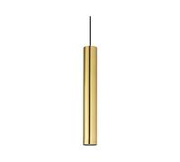 Sospensione Moderna Look Metallo Ottone 1 Luce Gu10 7W 3000K Luce Calda