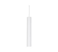 Sospensione Moderna Look Metallo Bianco 1 Luce 7W 3000K Luce Calda D6Cm