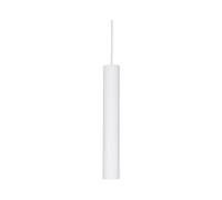 Sospensione Moderna Look Metallo Bianco 1 Luce 7W 3000K Luce Calda D6Cm