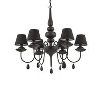 Ideal Lux Luci & Illuminazione BLANCHE SP6 NERO Lampada a sospensione D 780 x H