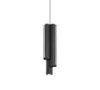 DORICA LAMPADARIO A SOSPENSIONE 9,5CM LED 3000K 27W 2950 lm NERO CANNETATTO
