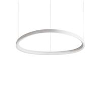 Sospensione Moderna Gemini Metallo Bianco Led 60W 3000K Luce Calda