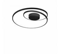 Plafoniera Moderna Dali Oz Metallo Nero Led 48W 3000K Luce Calda [EEK: A++]