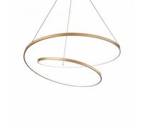 Sospensione Moderna Oz Metallo Ottone Led 55W 3000K Luce Calda D80 On-Off
