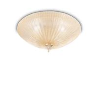 Ideal Lux Luci & Illuminazione SHELL PL6 AMBRA Lampada da soffitto D 600 x H 200