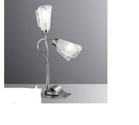 IDEAL LUX LUME 2 LUCI G9 FINIT.NIKEL VETRO PIASTRA MURANO BIANCO IDEALMONIO2TL2 [EEK: A+++]