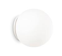 Applique Moderna Mapa Vetro Bianco 1 Luce E27 D30Cm
