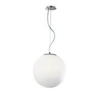 Sospensione Moderna Mapa Vetro Acidato Bianco 1 Luce E27 D30Cm