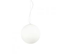 Sospensione Moderna Mapa Vetro Acidato Bianco 1 Luce E27 D40Cm