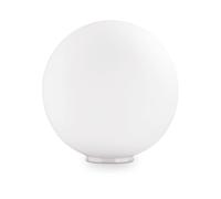 Lampada Da Scrivania-Ufficio Moderna Mapa Vetro Bianco 1 Luce E27 D20Cm