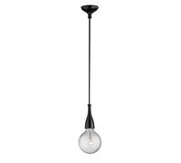 Sospensione Moderna Minimal Metallo Nero 1 Luce E27 8W 3000K Luce Calda