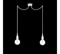 Ideal Lux MINIMAL SP2 BIANCO OPACO Mod. 112718 Lampada A Sospensione 2 Luci