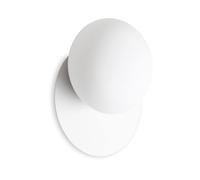 Applique Contemporanea Ninfea Metallo Bianco 1 Luce Gx53 9W 3000K Luce Calda