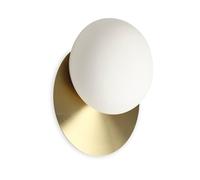 Applique Contemporanea Ninfea Metallo Ottone 1 Luce Gx53 9W 3000K Luce Calda