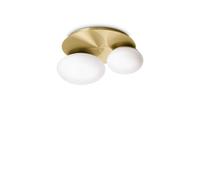 Ideal Lux NINFEA PL2 OTTONE Mod. 293653 Lampada Da Soffitto 2 Luci