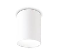 Plafoniera Moderna Nitro Round Alluminio Bianco Led 10W 3000K Luce Calda