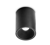 IDEAL LUX – Plafoniera Moderna Nitro Round Alluminio Nero LED 10W 3000K Luce calda