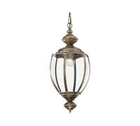 Sospensione Rustica-Country Norma Metallo Ottone Brunito 1 Luce E27