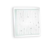 Plafoniera Moderna Ocean Metallo Trasparente 2 Luci E27 [EEK: A++]