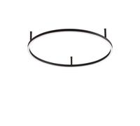 Ideal Lux ORACLE SLIM PL D070 ROUND 3000K ON-OFF BK Mod. 266008 Lampada Da Soffi