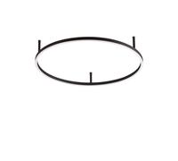 Ideal Lux ORACLE SLIM PL D070 ROUND 4000K ON-OFF BK Mod. 341941 Lampada Da Soffi