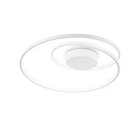 Plafoniera Moderna On-Off Oz Metallo Bianco Led 48W 3000K Luce Calda