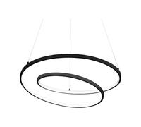 IDEAL LUX Sospensione Oz Metallo Nero LED 55W 3000K Luce calda D80 On-Off