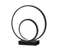 Lampada Da Scrivania-Ufficio Moderna Oz Metallo Nero Led 23W 3000K Luce Calda