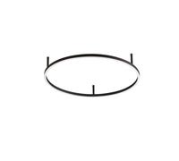 Ideal Lux plafoniera LED Oracle Slim Ø 70 cm nero 3.000K IDEAL LUX
