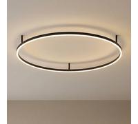 Ideal Lux plafoniera LED Oracle Slim Ø 90 cm nero 3.000K IDEAL LUX