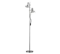 Piantana Moderna Polly Metallo Cromo 2 Luci E27