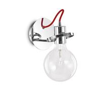 Applique Moderna Radio Metallo Cromo 1 Luce E27 8W 3000K Luce Calda