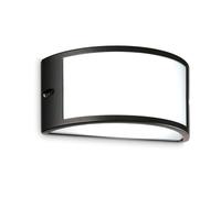 Applique Da Parete Contemporanea Rex Alluminio Nero E27 60W Ip44