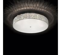 ROMA LAMPADARIO DA SOFFITTO 12 LUCI ATTACCO G9 LAMPADINE INCLUSE DETTAGLI IN CRISTALLO