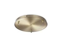 IDEAL LUX ROSONE Standard 3 LUCI Ottone Brunito Lampada 285610