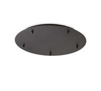 Rosone Standard All In Metallo Nero 5 Luci