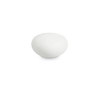 IDEAL LUX SASSO PT1 D40 BIANCO, piantana lampada da esterno moderna in plastica