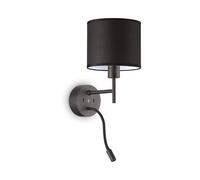 IDEAL LUX Lampada da parete SET UP MAP2 Metallo nero 2 luci E27