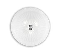 Plafoniera Classica Shell Vetro Trasparente 3 Luci E27