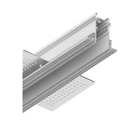 IDEAL LUX Sistema luce binario EGO PROFILE RECESSED 2000 mm WH, Sistema a rotaia, Illuminazione modulare, Dispositivo su binario, 200x6h5 cm, Bianco