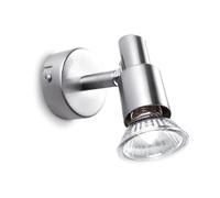 Ideal Lux Slem AP1 Faretto spot moderno NIKEL GU10 LED [EEK: A]