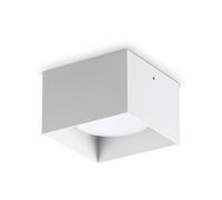 Plafoniera Contemporanea Spike Alluminio Bianco 1 Luce Gx53 15W 3000K Ip20