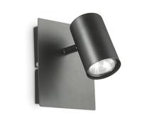 Ideal Lux Lampada da parete SPOT AP1 – Faretto moderno – Classe energetica A – Nero